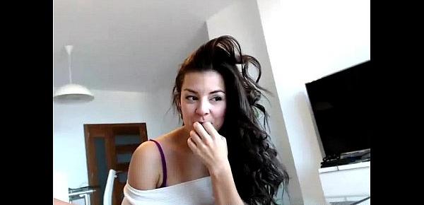  Hot girlfriend webcam show with boyfriend